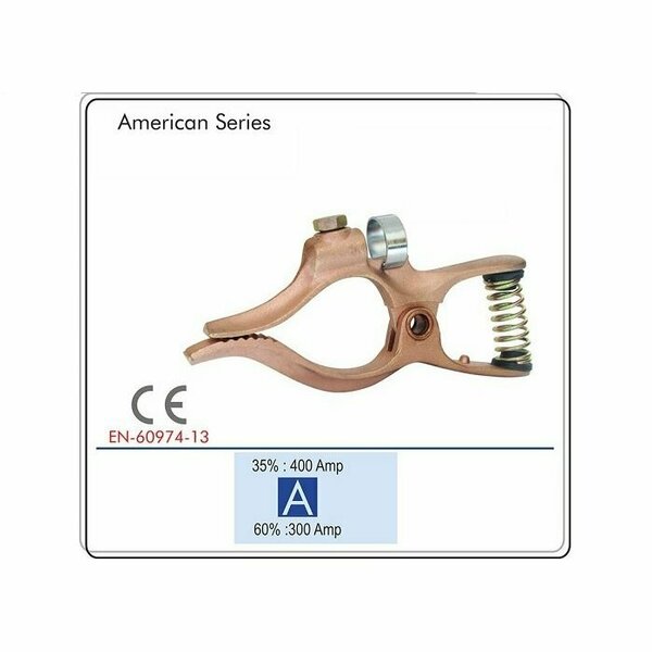 Star Tech Weld Copper Ground Clamp Compatible with Tweco Welding Ground Clamp 300 Amps GC-300